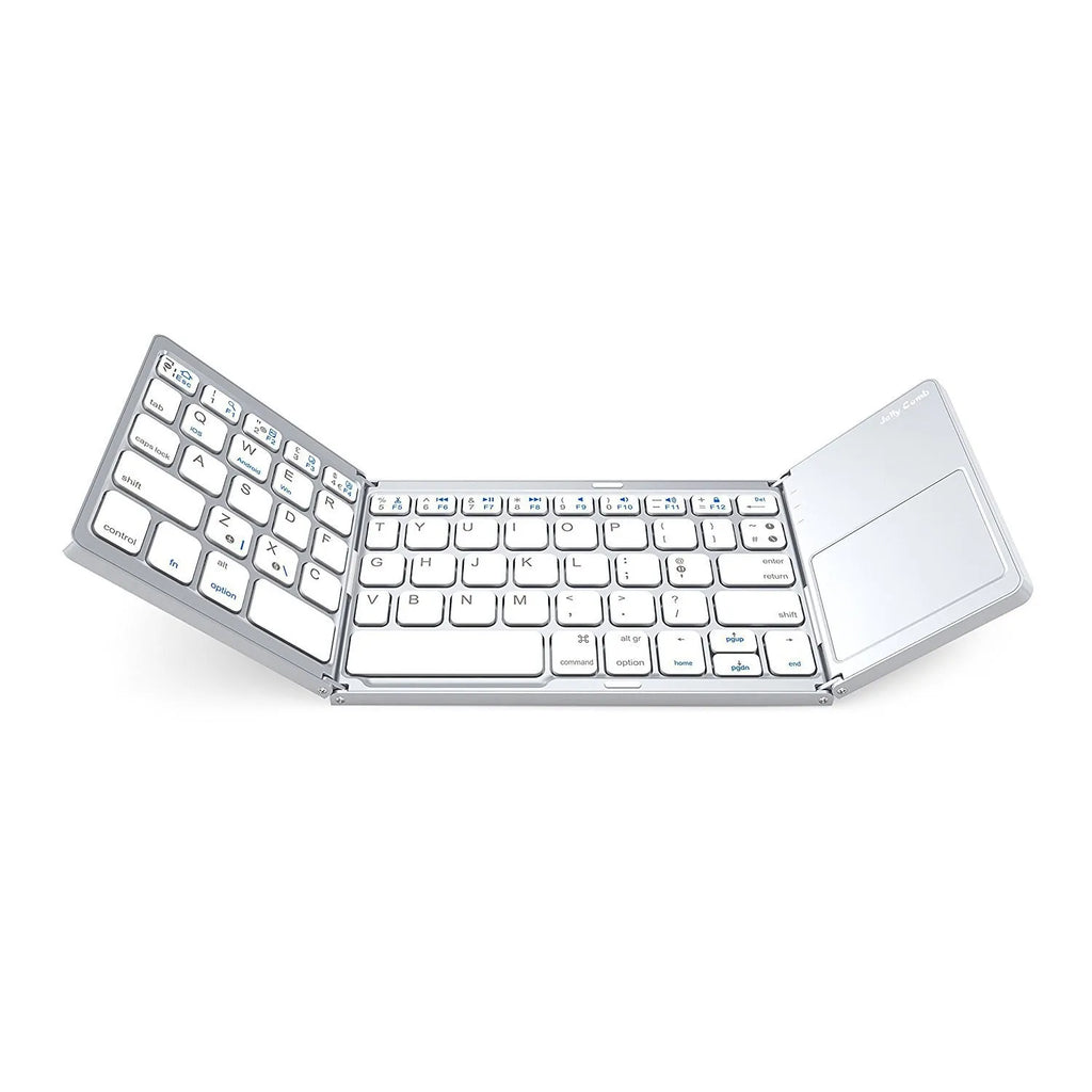 Teclado Mini Bluetooth con Touchpad - Triple Plegable Magnético