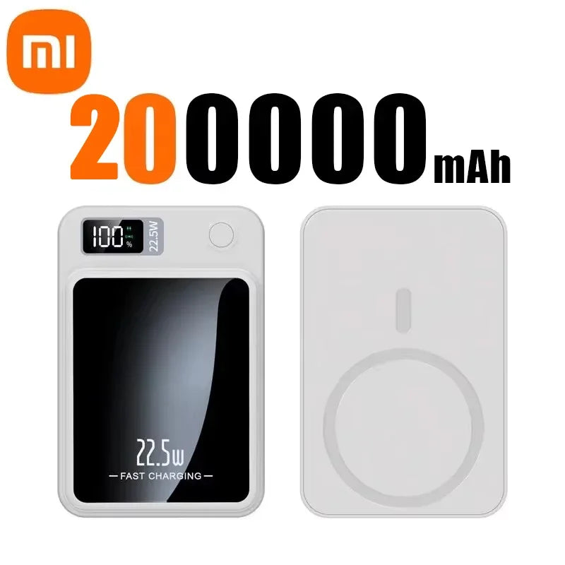 Power Bank Xiaomi 200000mAh Carga Rápida Inalámbrica Magnética