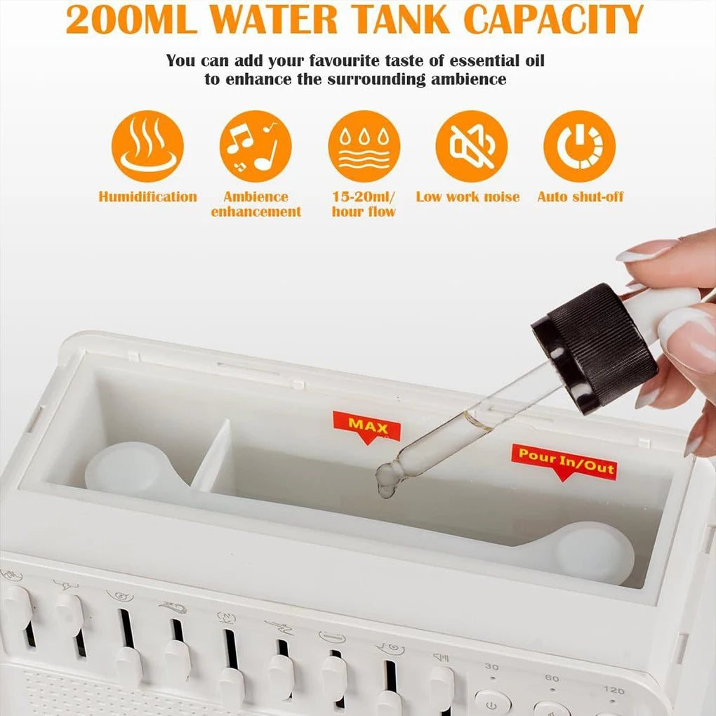 Altavoz Bluetooth 3-en-1 con Humidificador y Luz LED - Relajación Total