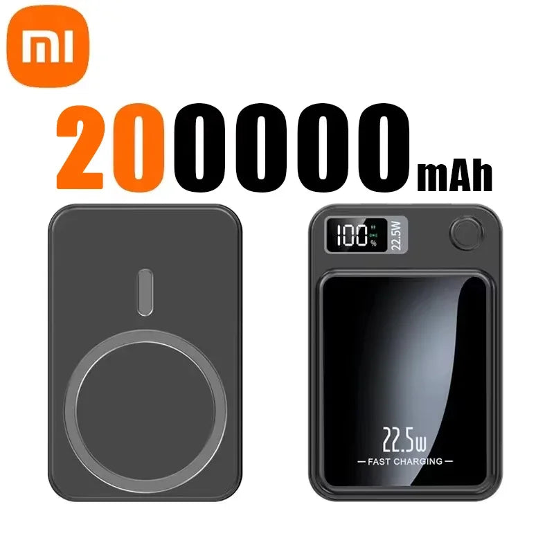 Power Bank Xiaomi 200000mAh Carga Rápida Inalámbrica Magnética