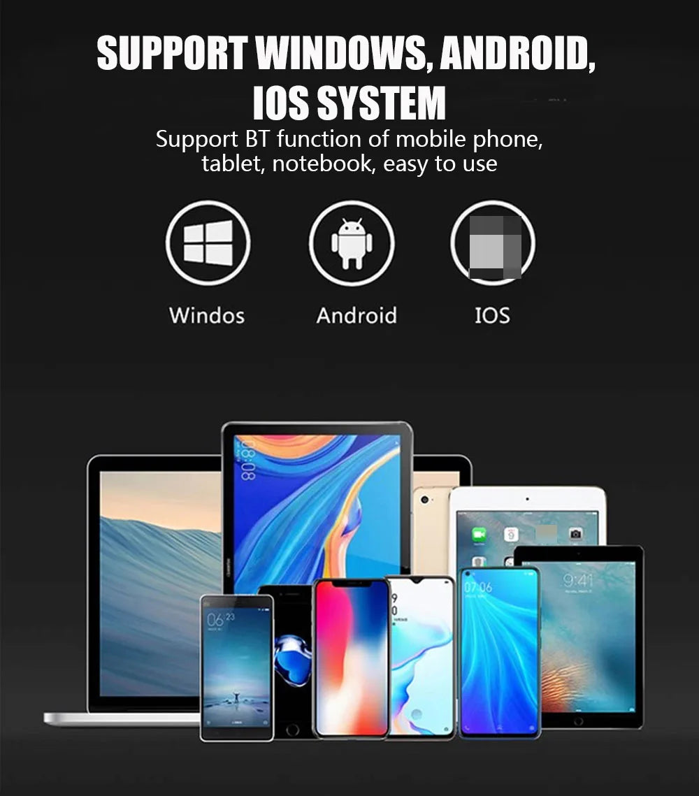 Teclado Mini Bluetooth con Touchpad - Triple Plegable Magnético